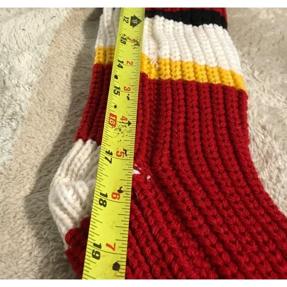 Calgary Flames NHL Knit Christmas Stocking 18" + Red & White - Picture 6 of 6